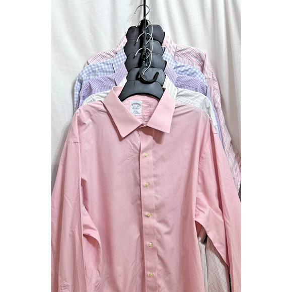LOT OF 5 Brooks Brothers Button Long Sleeve Dress Shirt Sz 17-17 1/2 34/35 #14 - Picture 2 of 16